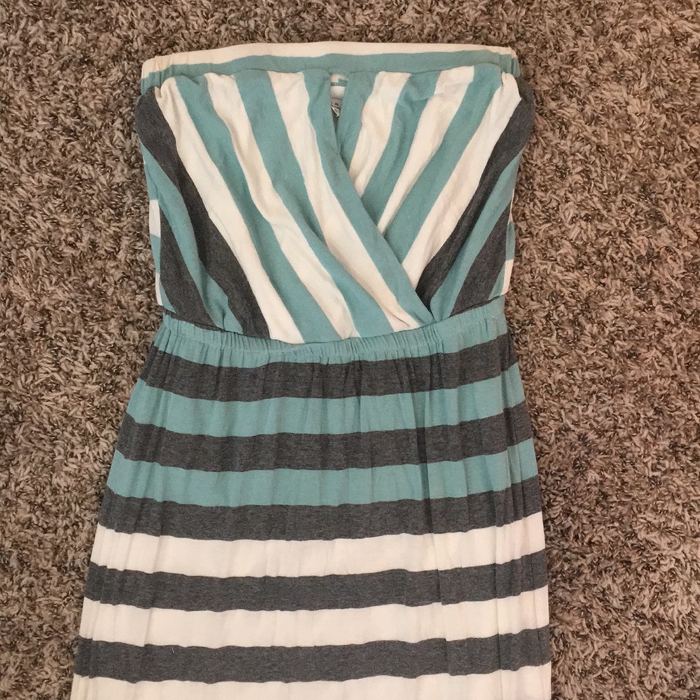 Fun strapless maxi dress